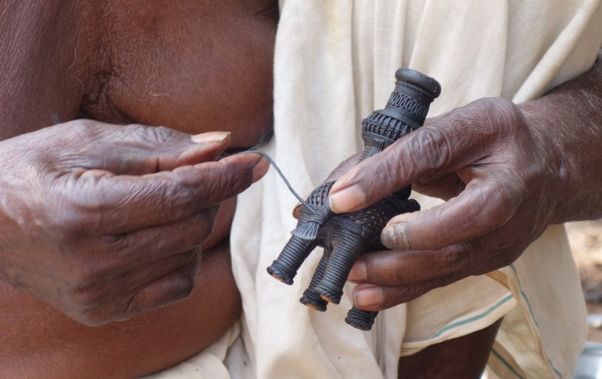 Art tribal Dokra (ou Dokhra) en Inde : portfolio du processus de fabrication