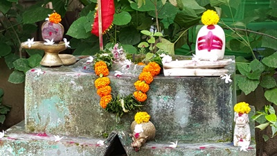 Statue Art Dokhra autel animiste Chattisgarh 