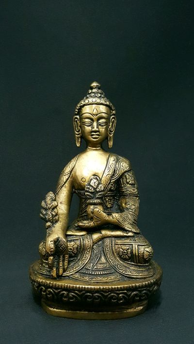 Statue Bouddha Médecine lotus