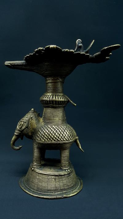 Statue Elephant Deepak - vintage