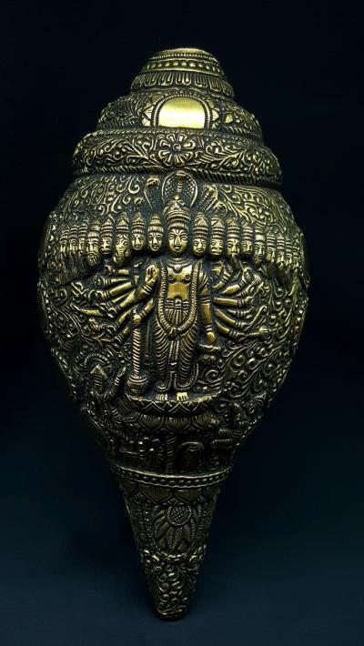 La conque Vishnou statue